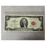1963 Series Red Seal $2 Bill