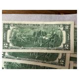 Ten Sequential $2 Bills