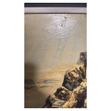 Framed Signed Original Textured Landscape Painting 20x24