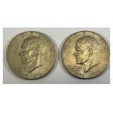 1776-1976 No Mint Mark Bicentennial Eisenhower Type 2 Narrow Print