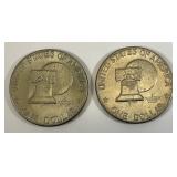 1776-1976 D Bicentennial Eisenhower Type 2 Narrow Print