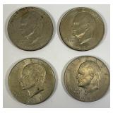 1971 No Mint Mark Eisenhower One Dollar Coins