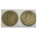 1776-1976 No Mint Mark Bicentennial Eisenhower Type 2 Narrow Print