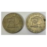 1776-1976 No Mint Mark Bicentennial Eisenhower Type 2 Narrow Print
