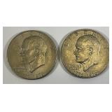 1776-1976 No Mint Mark Bicentennial Eisenhower Type 2 Narrow Print