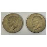 1972 D Eisenhower One Dollar Coins