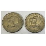 1776-1976 D Bicentennial Eisenhower Type 2 Narrow Print