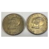 1776-1976 D Bicentennial Eisenhower Type 2 Narrow Print