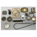 Misc. Vintage Collectibles & Jewelry Including Pocket Watches, HAMM
