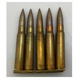 WWII 1944 Turkish Mauser 8mm (&.9) Ammo Belt With 14 Clips 5 Rounds Per Clip (70 Rounds Total)