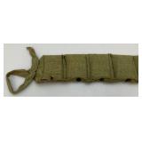 WWII 1944 Turkish Mauser 8mm (&.9) Ammo Belt With 14 Clips 5 Rounds Per Clip (70 Rounds Total)