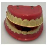 Vintage Amazing Yakity-Yak Wind Up Chattering Teeth Complete In Original Box
