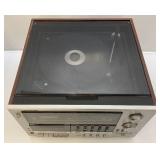 Vintage Soundesign AM-FM Stereo Receiver /Cassette Recorder With Record Player & Box Speakers (Works)