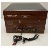 Vintage Soundesign AM-FM Stereo Receiver /Cassette Recorder With Record Player & Box Speakers (Works)