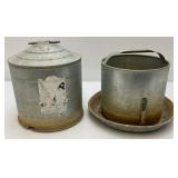 Very Old Calvanized Chicken Feeder