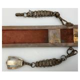 Vintage Heavy Blunt Edge Sword With Sheath 17"