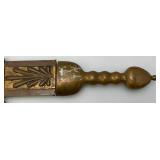Vintage Heavy Blunt Edge Sword With Sheath 17"