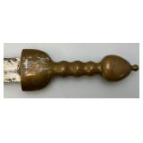 Vintage Heavy Blunt Edge Sword With Sheath 17"