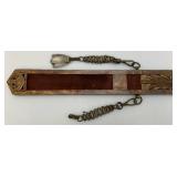 Vintage Heavy Blunt Edge Sword With Sheath 17"
