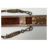 Vintage Heavy Blunt Edge Sword With Sheath 17"