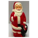 Vintage Miniature Blow Mold SANTA Claus 13"