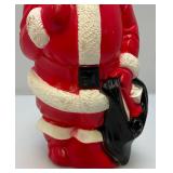 Vintage Miniature Blow Mold SANTA Claus 13"