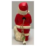Vintage Miniature Blow Mold SANTA Claus 13"