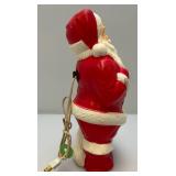 Vintage Miniature Blow Mold SANTA Claus 13"