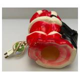 Vintage Miniature Blow Mold SANTA Claus 13"