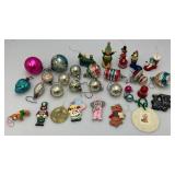 Misc. Vintage Wooden And Glass Ornaments