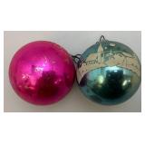Misc. Vintage Wooden And Glass Ornaments