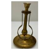 Misc. Vintage Brass Items Including Caster Wheels, Ships Candle Holder And More