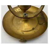 Misc. Vintage Brass Items Including Caster Wheels, Ships Candle Holder And More