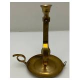 Misc. Vintage Brass Items Including Caster Wheels, Ships Candle Holder And More