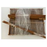 Vintage Asain Teak Wood And Bamboo Birdcage 11" x 13" x 15" With Additional Pieces