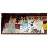 Vintage Metal Tackle Box With Vintage Lures