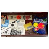 Vintage Metal Tackle Box With Vintage Lures
