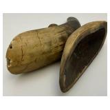 Vintage Bull Horn Ashtray Pipe Stand 10"
