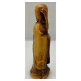 Vintage Resin Carved Asain Nomad Wise Man Sculpture 7"