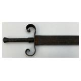 Vintage Metal Handmade Sword 22" Blade
