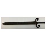 Vintage Metal Handmade Sword 22" Blade