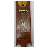 Vintage Wood Hand Carved Fraternity House Paddle 24"