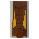 Vintage Wood Hand Carved Fraternity House Paddle 24"