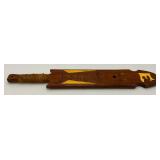 Vintage Wood Hand Carved Fraternity House Paddle 24"