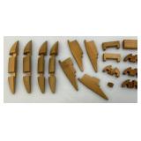 Vintage Interplanetary Wood Puzzle Set In Original Box