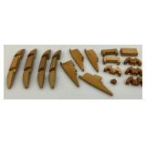 Vintage Interplanetary Wood Puzzle Set In Original Box