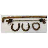Antique Handmade Walking Cane And More