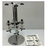 Vintage Rotating Chromed Four Bottle Drink Dispenser (Last One)