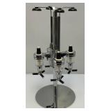 Vintage Rotating Chromed Four Bottle Drink Dispenser (Last One)