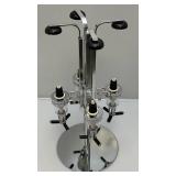 Vintage Rotating Chromed Four Bottle Drink Dispenser (Last One)